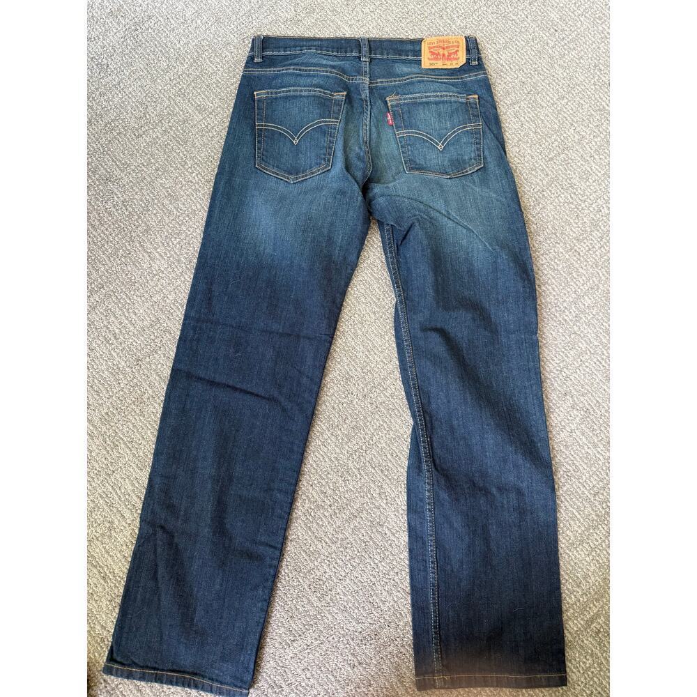 Levi’s 505 Reg dark medium washed‎ denim jeans womens 29x29